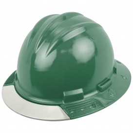 Bullard AVFGRC AboveView Full Brim Hard Hat - Ratchet Suspension - Forest Green - Clear Visor