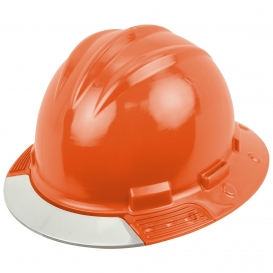 Bullard AVHOBC AboveView Full Brim Hard Hat - Ratchet Suspension - Hi-Viz Orange - Clear Visor