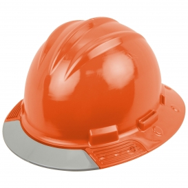 Bullard AVHORG AboveView Full Brim Hard Hat - Ratchet Suspension - Hi-Viz Orange - Grey Visor