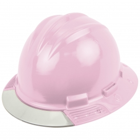 Bullard AVLPBC AboveView Full Brim Hard Hat - Ratchet Suspension - Light Pink - Clear Visor