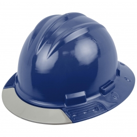 Bullard AVNBBG AboveView Full Brim Hard Hat - Ratchet Suspension - Navy Blue - Grey Visor