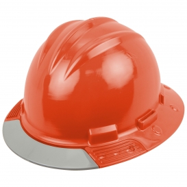 Bullard AVORRG AboveView Full Brim Hard Hat - Ratchet Suspension - Orange - Grey Visor