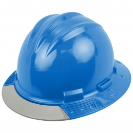 Bullard AVPBBG AboveView Full Brim Hard Hat - Ratchet Suspension - Pacific Blue - Grey Visor