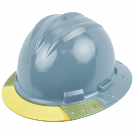 Bullard AVSLBY AboveView Full Brim Hard Hat - Ratchet Suspension - Slate Blue - Yellow Visor