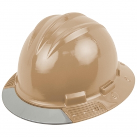 Bullard AVTNBG AboveView Full Brim Hard Hat - Ratchet Suspension - Tan - Grey Visor