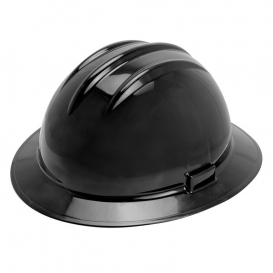 Bullard C35BKR Classic Extra-Large Full Brim Hard Hat - Ratchet Suspension - Black