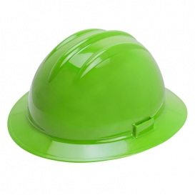 Bullard C35HGP Classic Extra-Large Full Brim Hard Hat - Pinlock Suspension - Hi-Viz Green