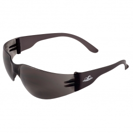 Bullhead BH13163 Torrent Safety Glasses - Black Temples - Smoke Lens - Ultra Lightweight