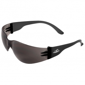 Bullhead BH133AF Torrent Safety Glasses - Black Temples - Smoke Anti-Fog Lens