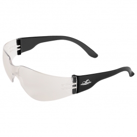 Bullhead BH136 Torrent Safety Glasses - Black Temples - Indoor/Outdoor Mirror Lens