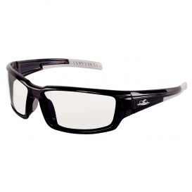 Bullhead BH1431AF Maki Safety Glasses - Black Frame - Clear Anti-Fog Lens