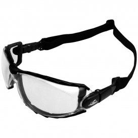 Bullhead Safety BH2011AF CG4 Glasses/Goggles - Black Foam Lined Frame - Clear Anti-Fog Lens