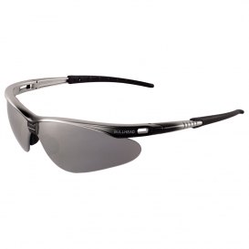 Bullhead BH6117 Stinger Safety Glasses - Silver/Black Frame - Silver Mirror Lens