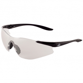Bullhead BH766AF Snipefish Safety Glasses - Black Temples - Indoor/Outdoor Anti-Fog Lens