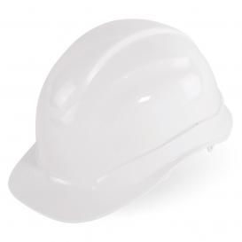 Bullhead HH-C1 Cap Style Hard Hat - 6-Point Pinlock Suspension - White 