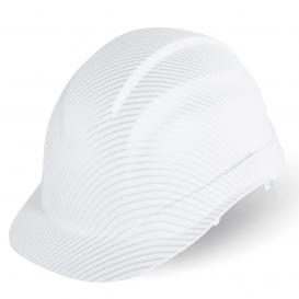 Bullhead HH-C2 Cap Style Hard Hat - 6-Point Ratchet Suspension - Matte White Graphite