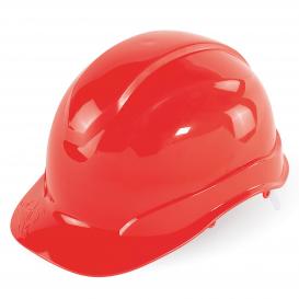 Bullhead HH-C2 Cap Style Hard Hat - 6-Point Ratchet Suspension - Red