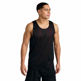 Sport-Tek ST5000 PosiCharge Reversible Mesh Tank - Black/Deep Red