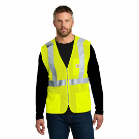 Carhartt CT106171 ANSI Class 2 Mesh Zip-Front Vest - Brite Lime 