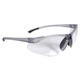 Radians C2 Safety Glasses - Smoke Temples - Clear Bifocal Lens