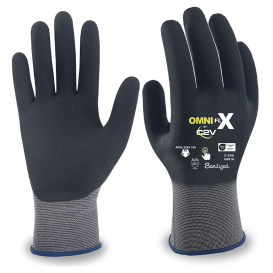 C2V Omni FLX 2154G Premium Nylon/Spandex Shell Gloves - Full Nitrile Coated