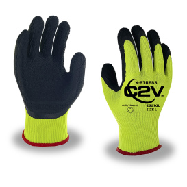 C2V X-Stress 2501G Nylon Shell Gloves - Latex Palm Coating