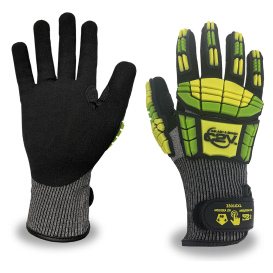 C2V X-Slash & Smash 3301G Engineered HPPE Shell Gloves - Black Sandy Nitrile Palm