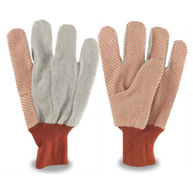 C2V 4009G Medium Weight Cotton Canvas Gloves w/ PVC Dots