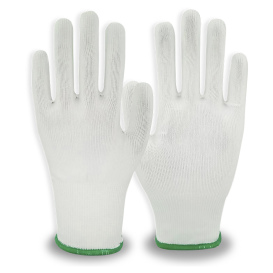 C2V 4103G 13-Gauge Polyester Work Gloves - White