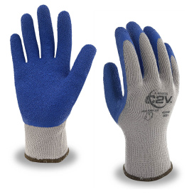 C2V X-Stress 4203G Premium 10-Gauge Polyester Shell Gloves - Crinkle Latex Palm Coating