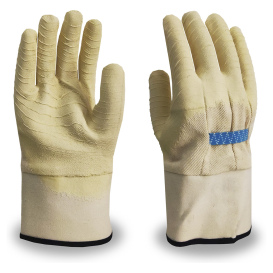 C2V 4705G Canvas Shell Work Gloves - Crinkle Latex Palm Coating