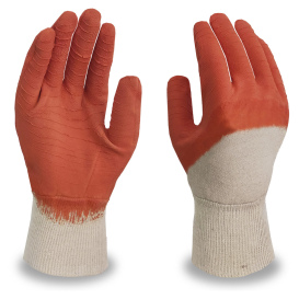 C2V 4706G Premium Rubber Dipped Jersey Shell Gloves - Crinkle Finish