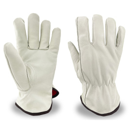 C2V X-Freeze 4801G Premium Grain Leather Driver Gloves - Fleece Lined