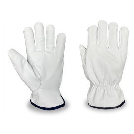 C2V X-Freeze 4803G Premium Grain Goatskin Leather Driver Gloves - Fleece Lined