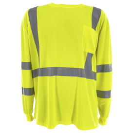 C2V X-Crash 8T51G3H Type R Class 3 Long Sleeve Safety Shirt - Yellow/Lime