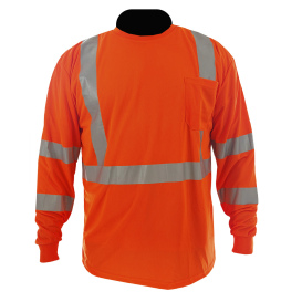 C2V X-Crash 8T51O3H Type R Class 3 Long Sleeve Safety Shirt - Orange