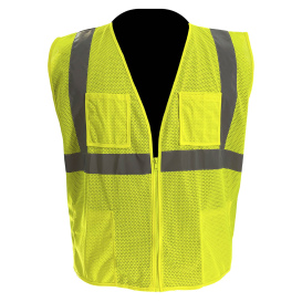 C2V X-Crash 8V15G2H Type R Class 2 Mesh Safety Vest - Yellow/Lime