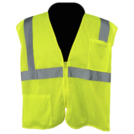 C2V X-Crash 8V19G2H Type R Class 2 Self Extinguishing Safety Vest - Yellow/Lime