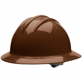 Bullard C33CBR Classic Full Brim Hard Hat - Ratchet Suspension - Chocolate Brown