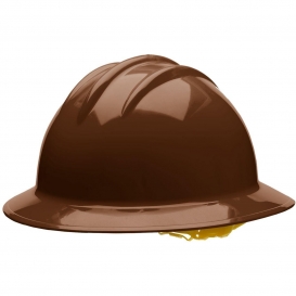 Bullard C34CBP Classic Full Brim Hard Hat - Pinlock Suspension - Chocolate Brown