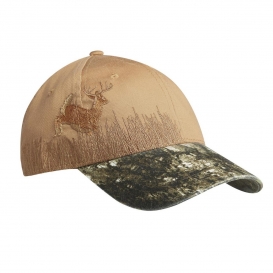 Port Authority C820 Embroidered Camouflage Cap - Mossy Oak New Break-Up/Tan/Deer