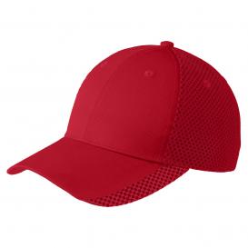 Port Authority C923 Two-Color Mesh Back Cap - Red/Black