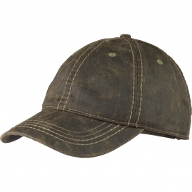 Port Authority C924 Pigment Print Distressed Cap - Brown