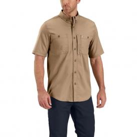 Carhartt 102537 Men\'s Rugged Professional Series Short Sleeve Shirt - Dark Khaki