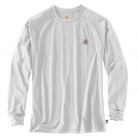 Carhartt 102904 Flame Resistant Carhartt Force Cotton Long Sleeve T-Shirt - Light Gray