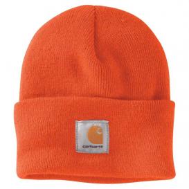 brite orange carhartt beanie