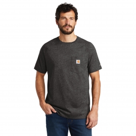 Carhartt CT100410 Force Cotton Delmont Short Sleeve T-Shirt - Carbon Heather