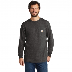 Carhartt CTK126 Workwear Pocket Long Sleeve T-Shirt - Carbon Heather
