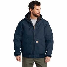 Carhartt CT106677 Quilted-Flannel-Lined Duck Active Jacket - Dark Navy