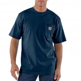 Carhartt K87 Workwear Pocket Short Sleeve T-Shirt - Navy | FullSource.com